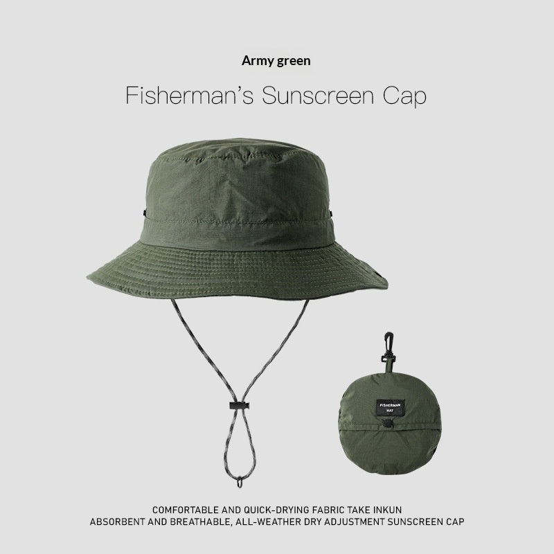 Sombrero de Sol de Nylon de Ala Ancha con Protección UV – Transpirable para Mujer y Hombre