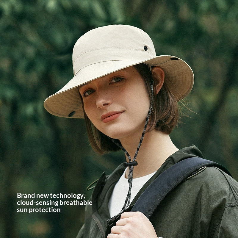 Sombrero de Sol de Nylon de Ala Ancha con Protección UV – Transpirable para Mujer y Hombre