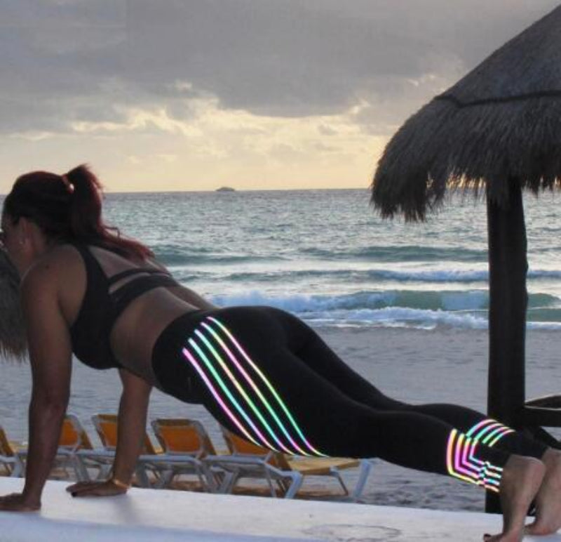 Leggings estampados de entrenamiento para mujer – Pantalones pitillo de corte ajustado
