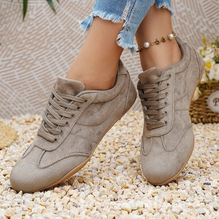 Zapatillas planas Retro Runner de ante para mujer