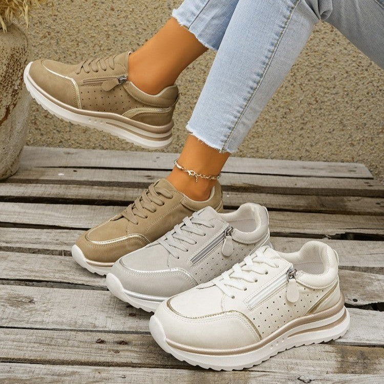 Botines altos con tacón grueso y cremallera lateral – 3 colores UE 36–43