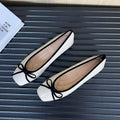 Zapatillas sin cordones de suela blanda con punta cuadrada estilo coreano para mujer – Talla ancha