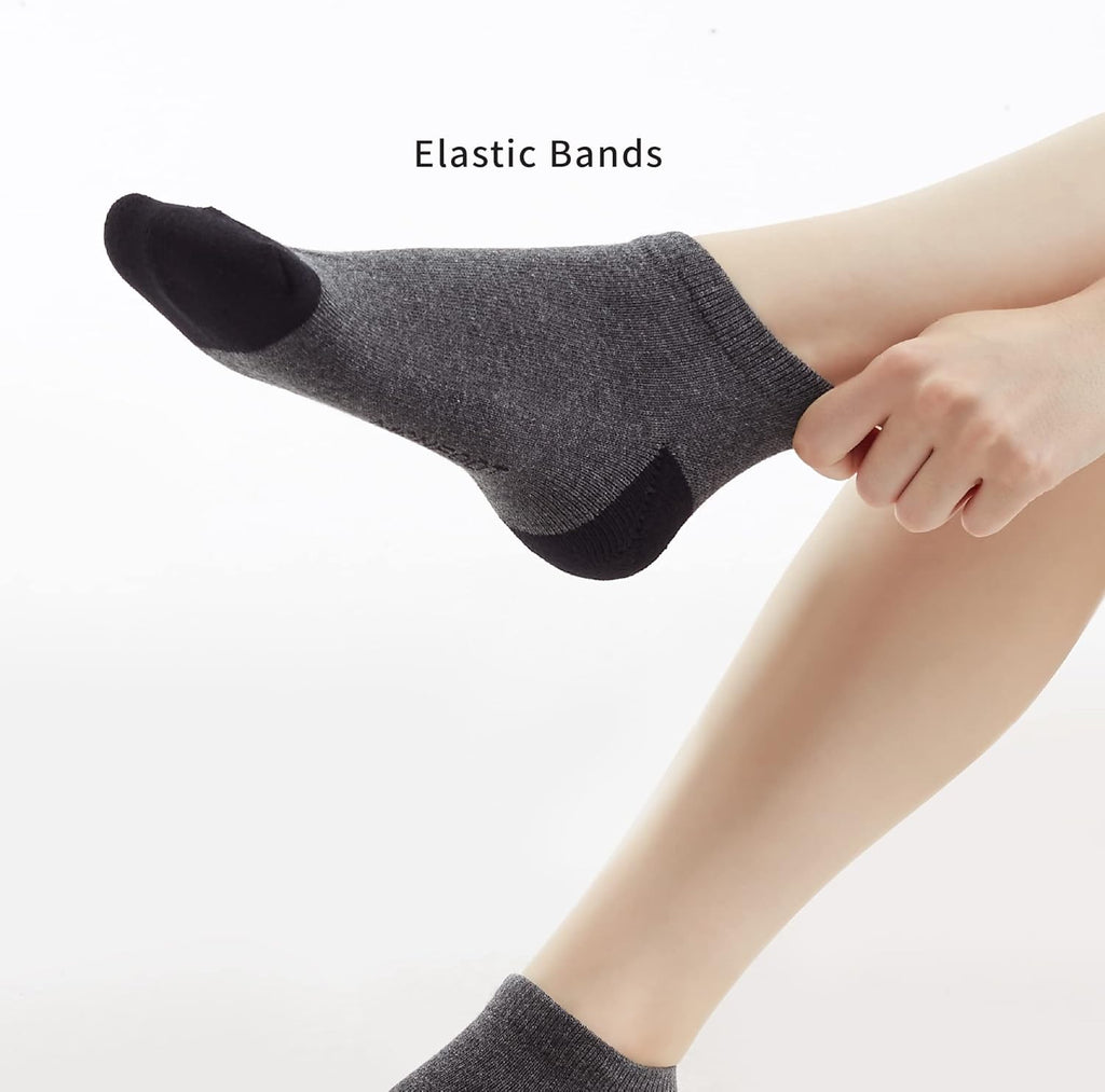 10/20/600 Pairs Cotton/Poly Slim Fit or Cushion Low Cut Ankle Socks for Men/Women Wholesale Bulk Packs