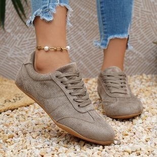 Zapatillas planas Retro Runner de ante para mujer