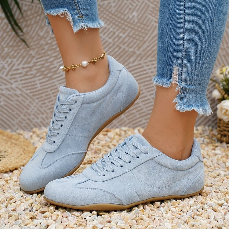 Zapatillas planas Retro Runner de ante para mujer