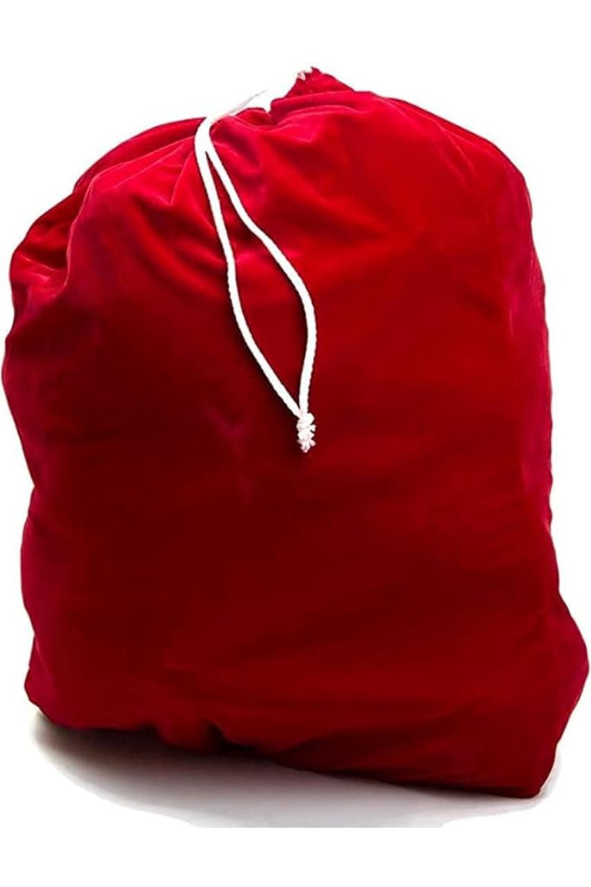 Velour Santa Bag