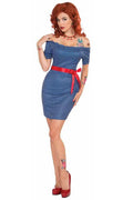 Betty Blue Retro Rock 40's Pin Up Costume