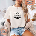 It’s Giving Wifey Comfort Colors Tee – Bride to Be or Wedding Gift Shirt