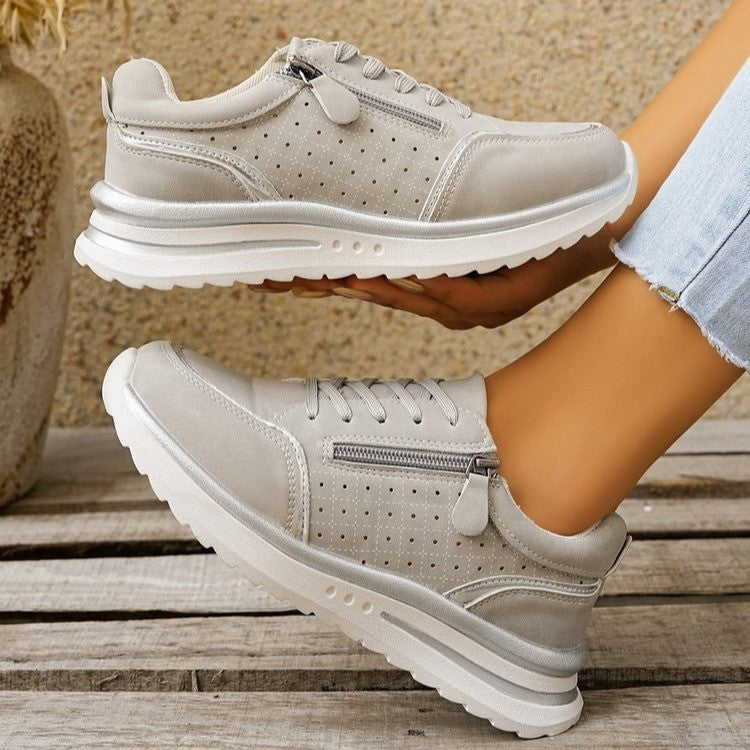 Botines altos con tacón grueso y cremallera lateral – 3 colores UE 36–43