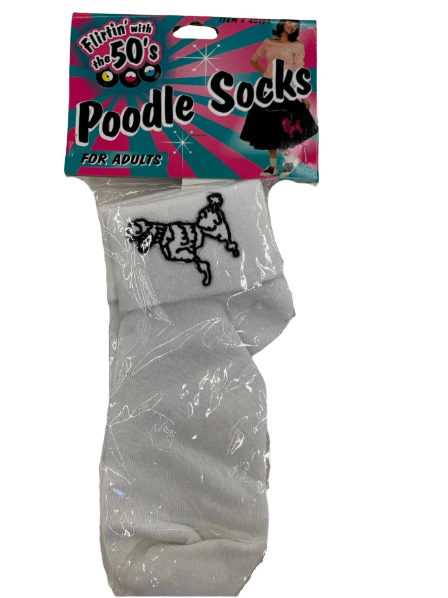 Poodle White Socks