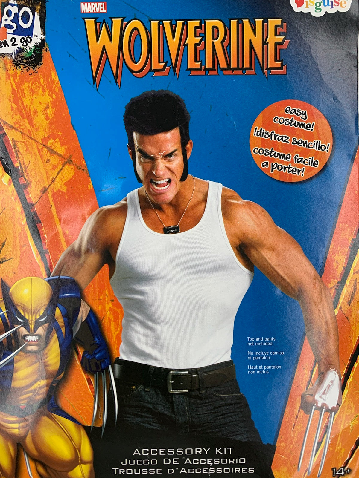 Wolverine Hand Spikes and Black Side Burns