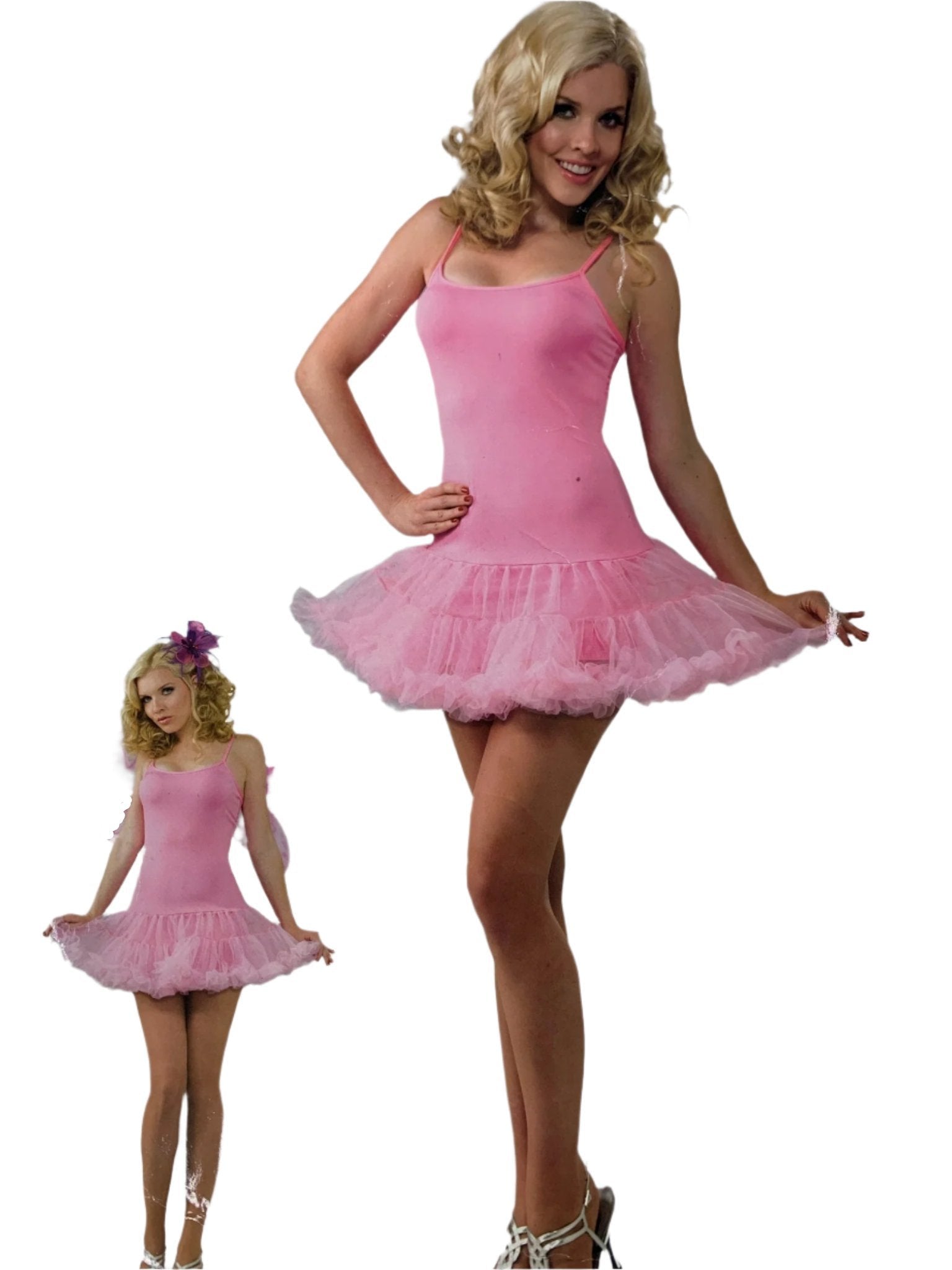 Slip Dress with Attached Crinoline