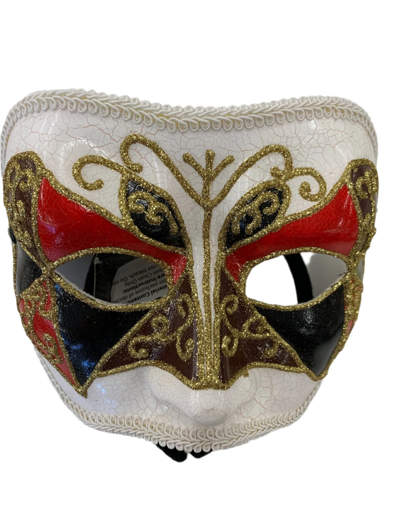 White Mardi Gras Mask