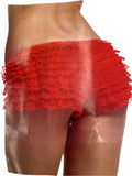 Ruffed Red Shorts