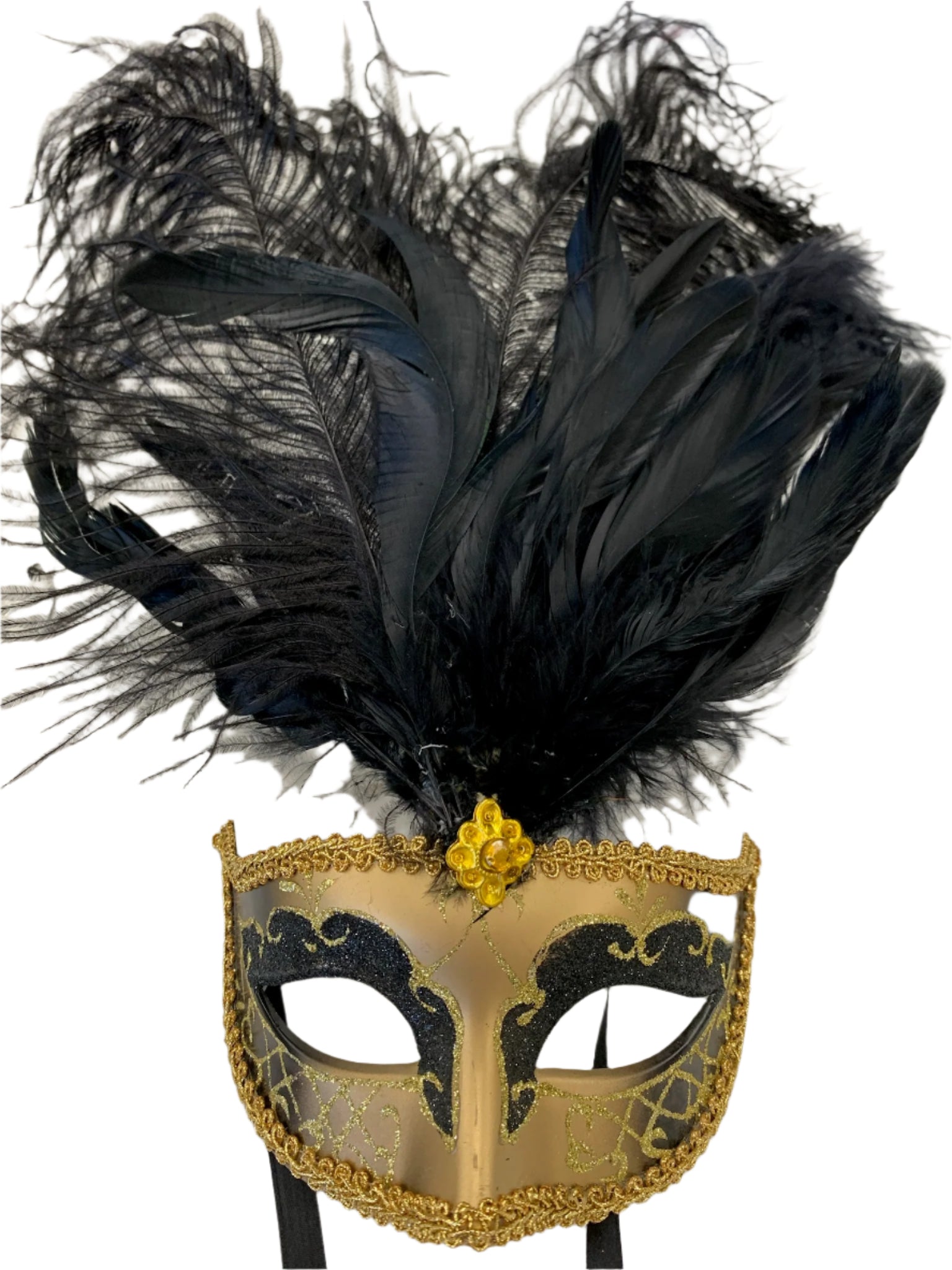 Black Feather Mask