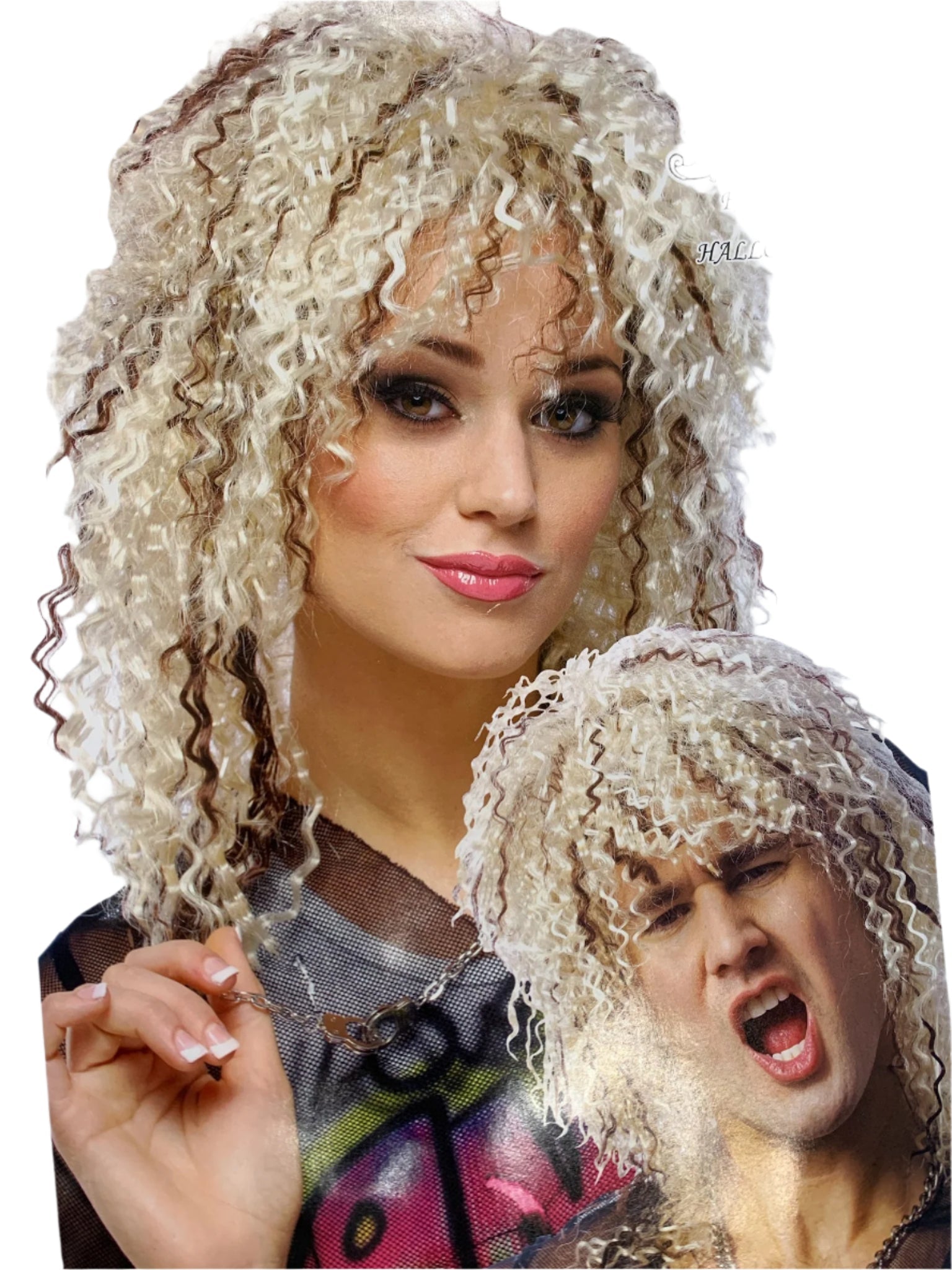 Unisex Crimped Short Wig