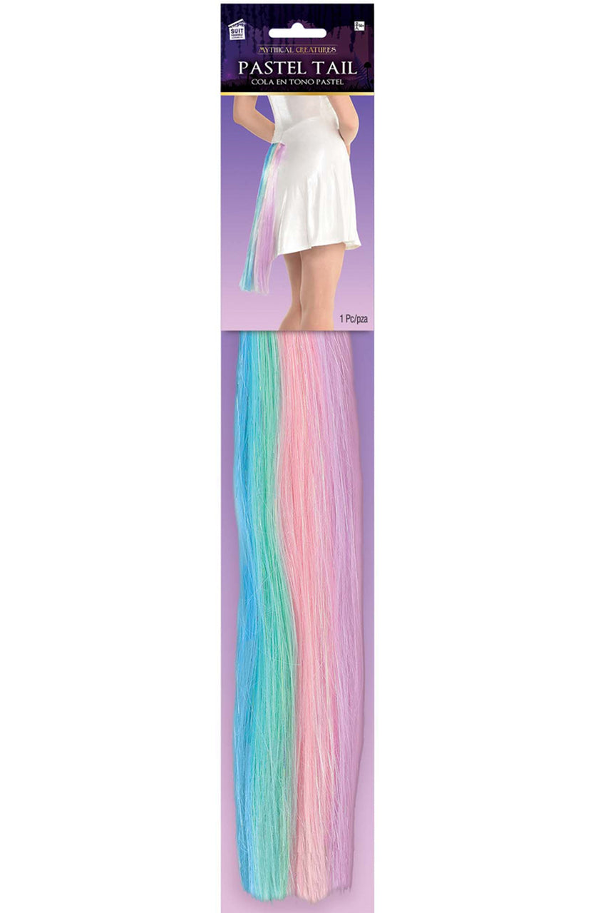 Synthetic Pastel Unicorn Tail