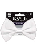White Satin Bow Tie
