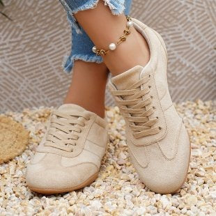 Zapatillas planas Retro Runner de ante para mujer