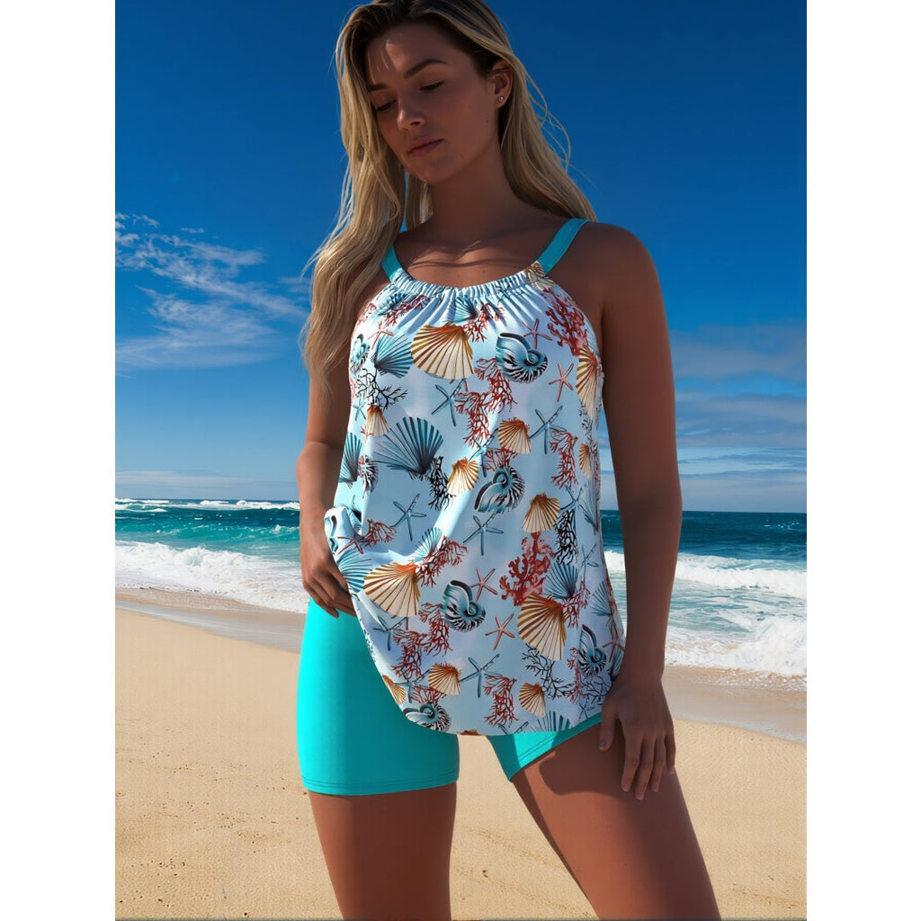 Traje de baño de una pieza de talla grande para mujer