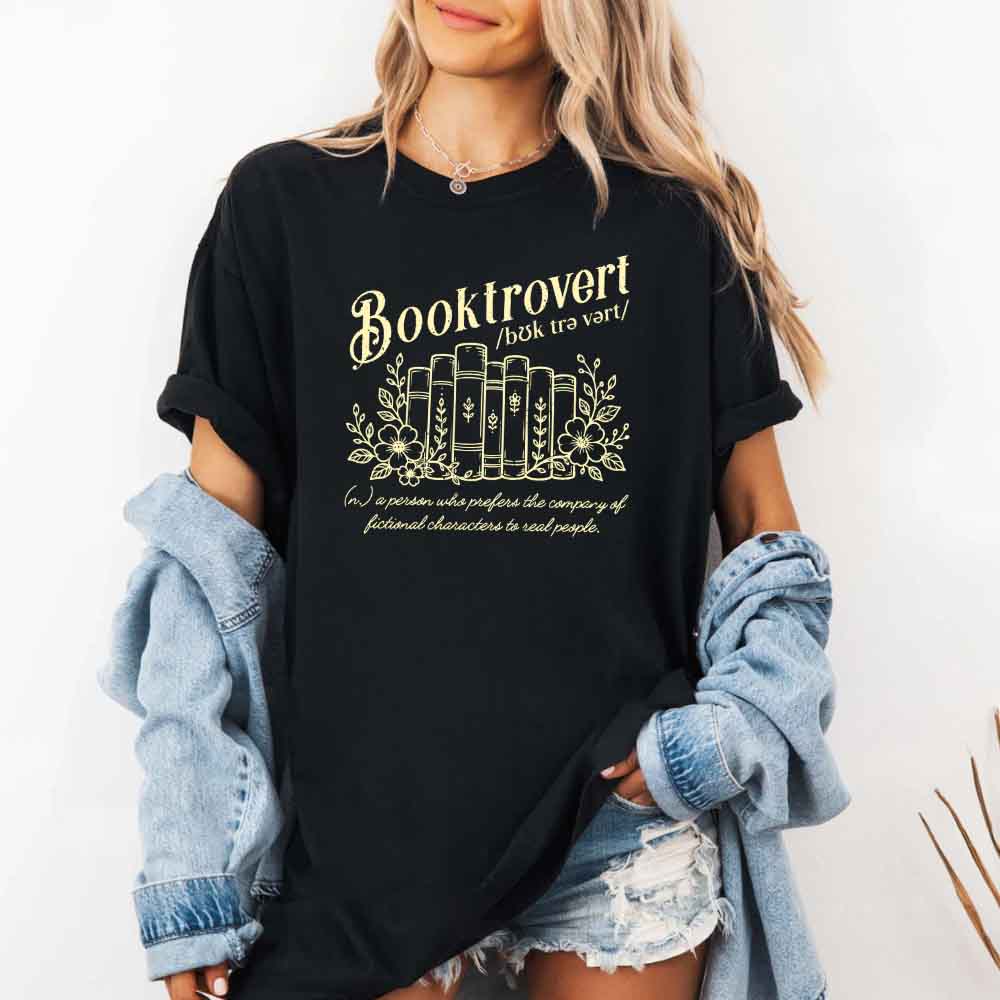 Booktrovert Comfort Colors Shirt - Book Lover Tee