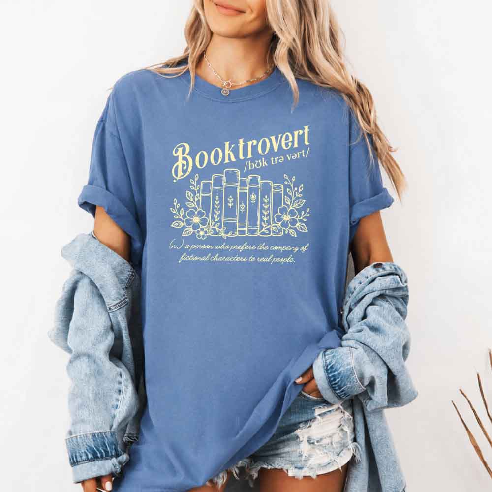 Booktrovert Comfort Colors Shirt - Book Lover Tee