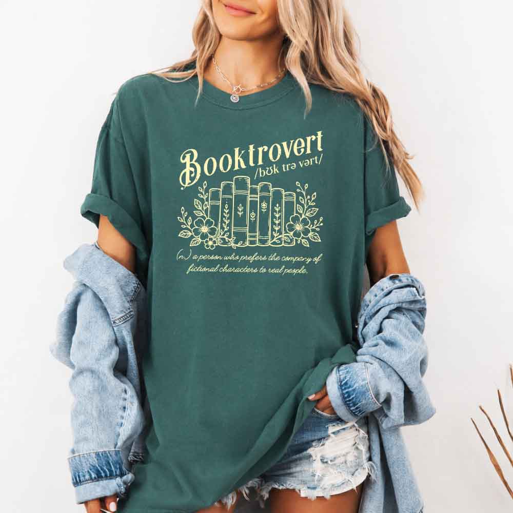 Booktrovert Comfort Colors Shirt - Book Lover Tee
