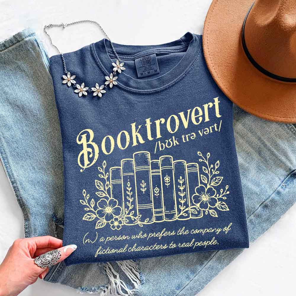 Booktrovert Comfort Colors Shirt - Book Lover Tee