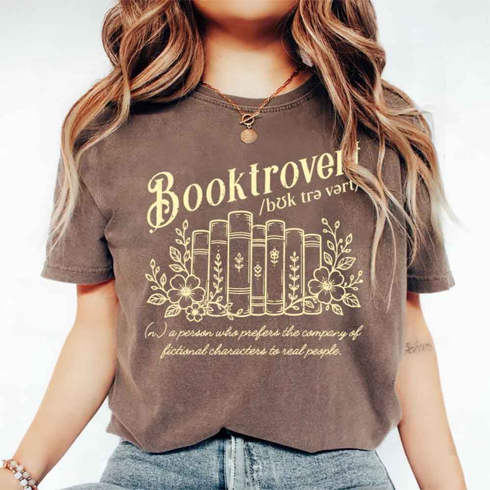 Booktrovert Comfort Colors Shirt - Book Lover Tee
