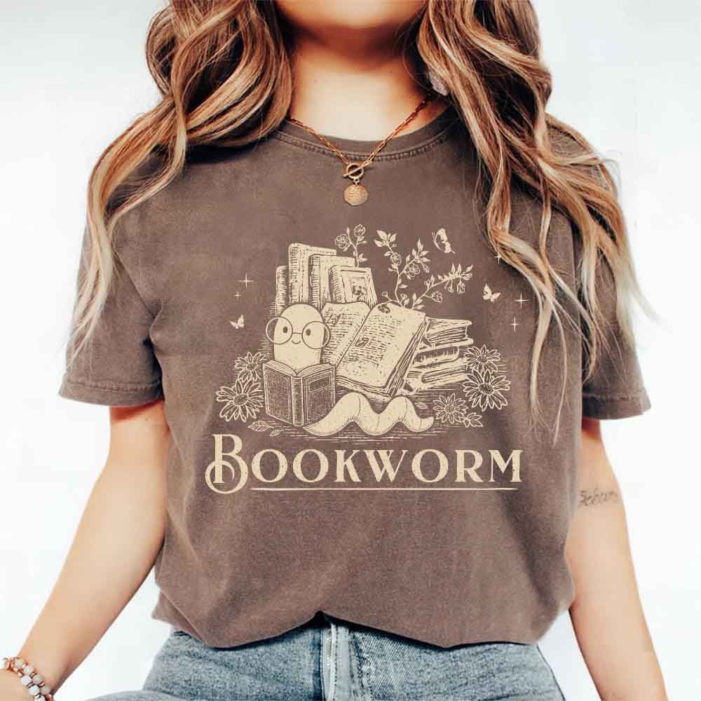 Bookworm Comfort Colors Shirt - Book Lover Tee
