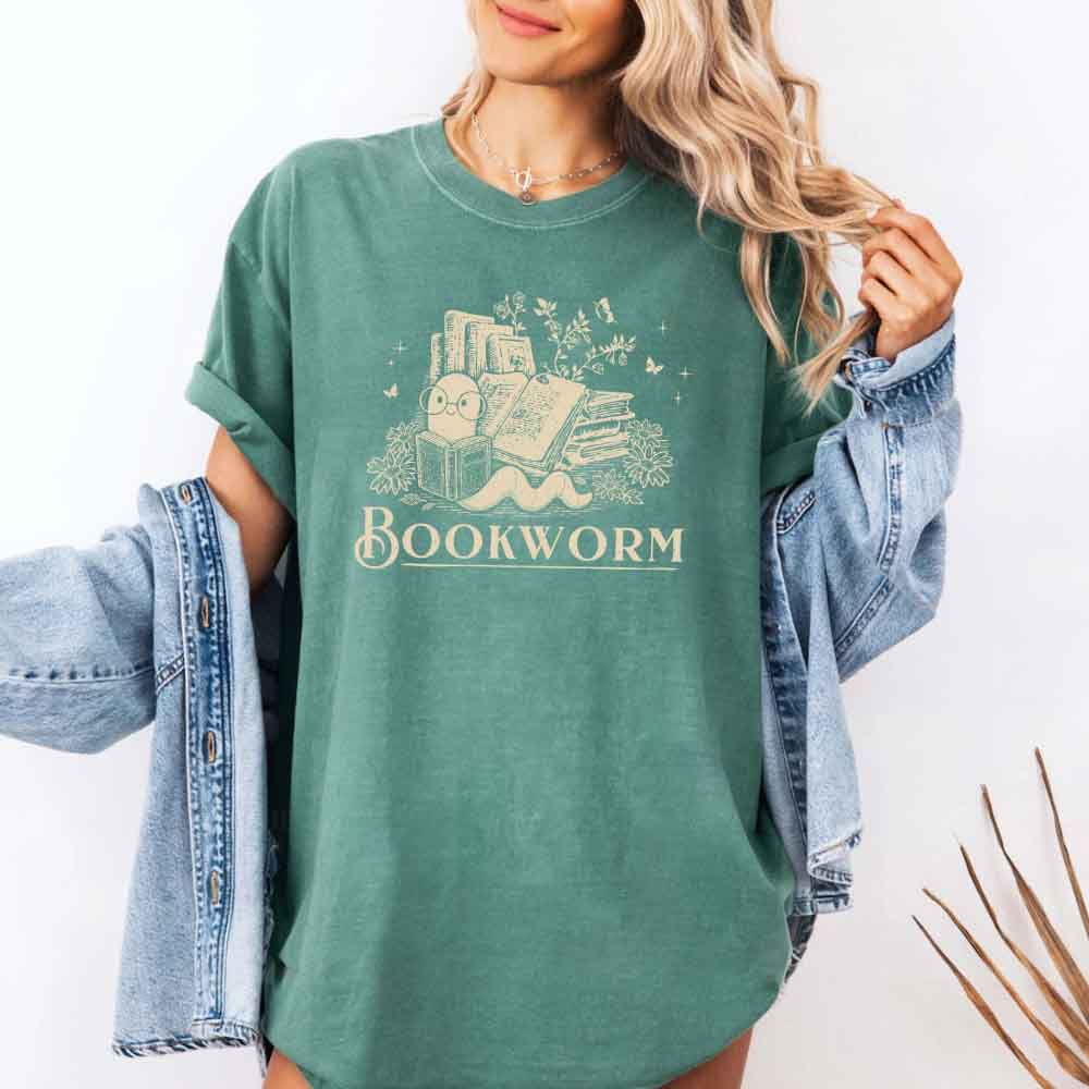 Bookworm Comfort Colors Shirt - Book Lover Tee