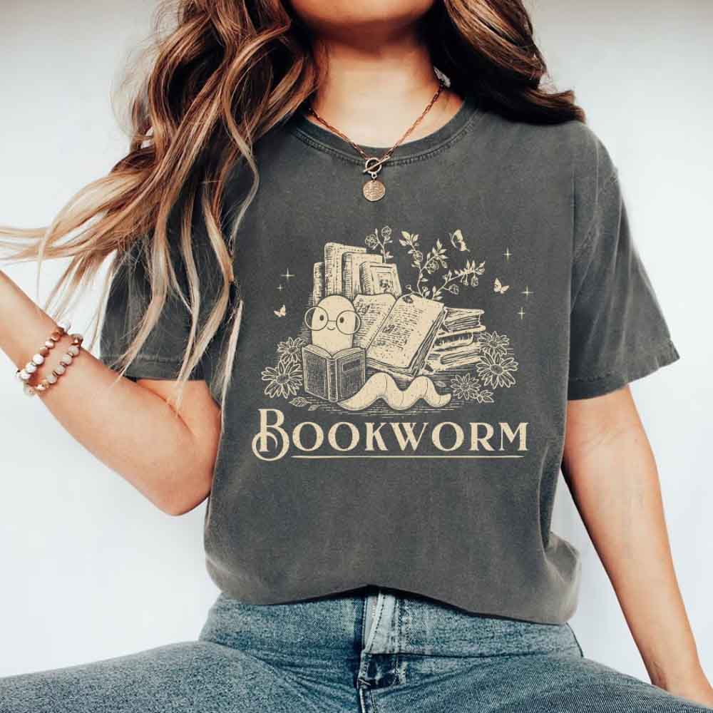 Bookworm Comfort Colors Shirt - Book Lover Tee