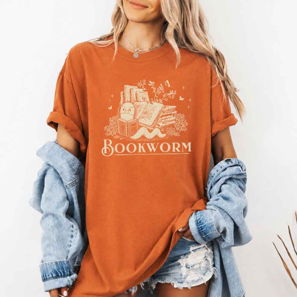 Bookworm Comfort Colors Shirt - Book Lover Tee