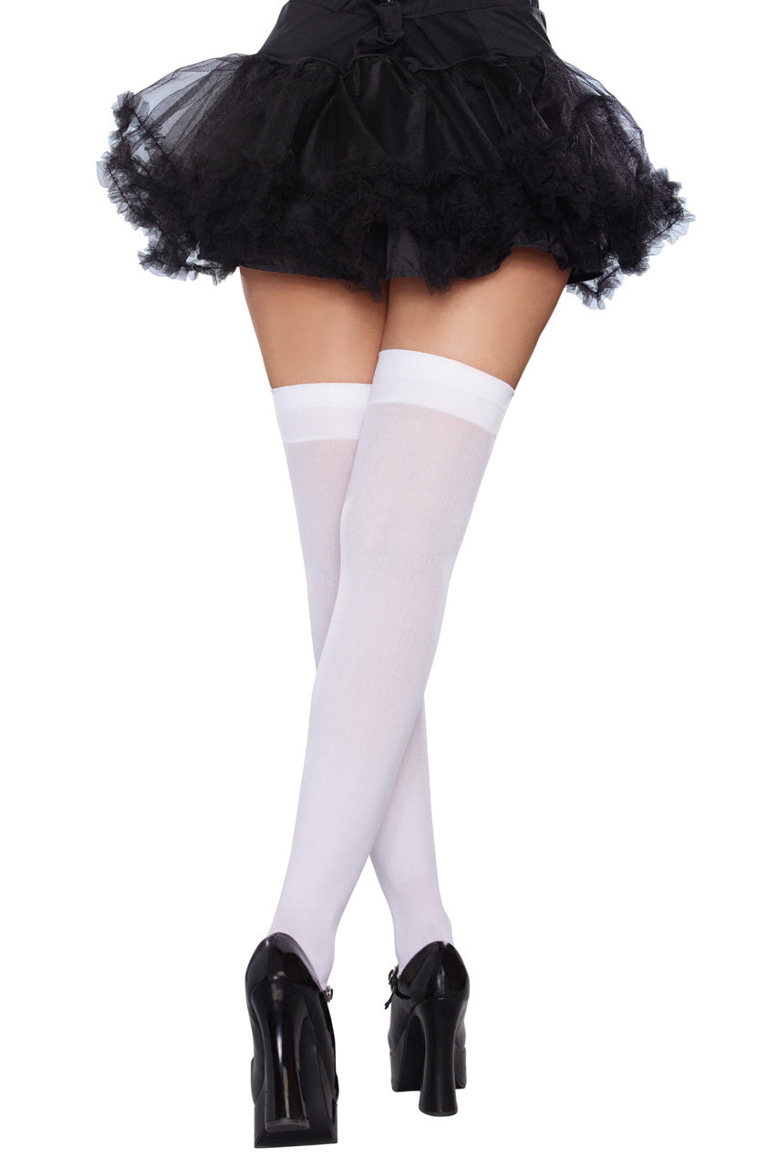 Bow Top Opaque Stockings