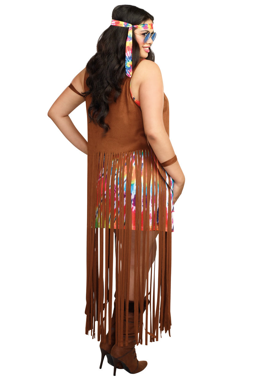 Plus Size Hippie Hottie Costume