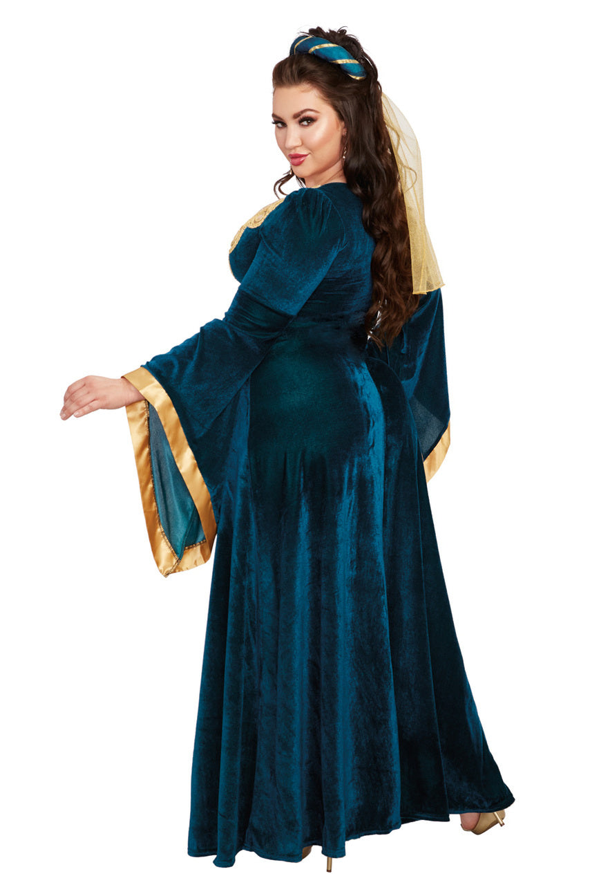 Plus Size Medieval Maiden Costume