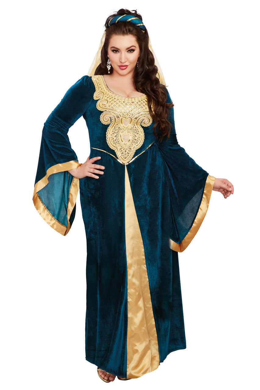 Plus Size Medieval Maiden Costume