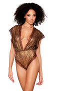 Gold Foil Blouson Teddy Set