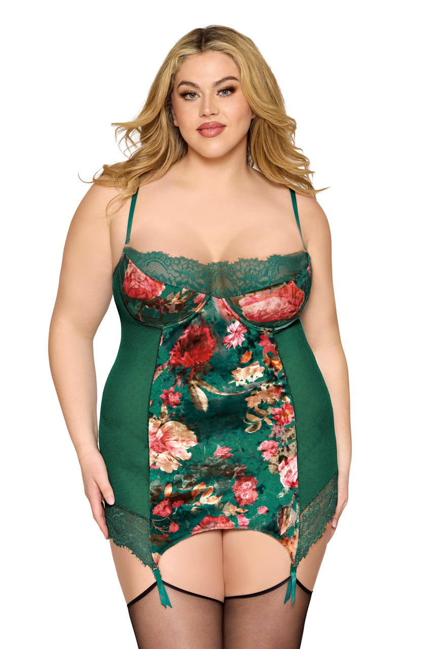 Plus Size Emerald Garden Chemise