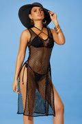 Black Crochet Cover Up