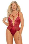 Plus Size Burgundy Beauty Teddy