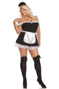 Plus Size Off the Shoulder Maid Costume