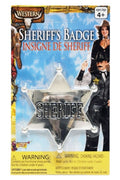 Silver Sheriff's Badge Costume Accessory