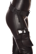 Leg Holster with Connected Belt