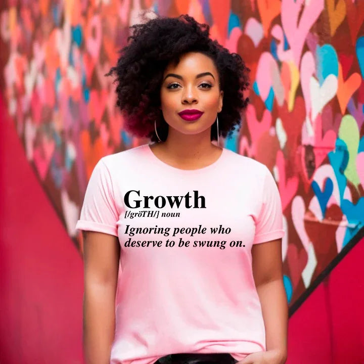 Growth Definition Graphic Tee – Unisex Uplifting Message T-Shirt