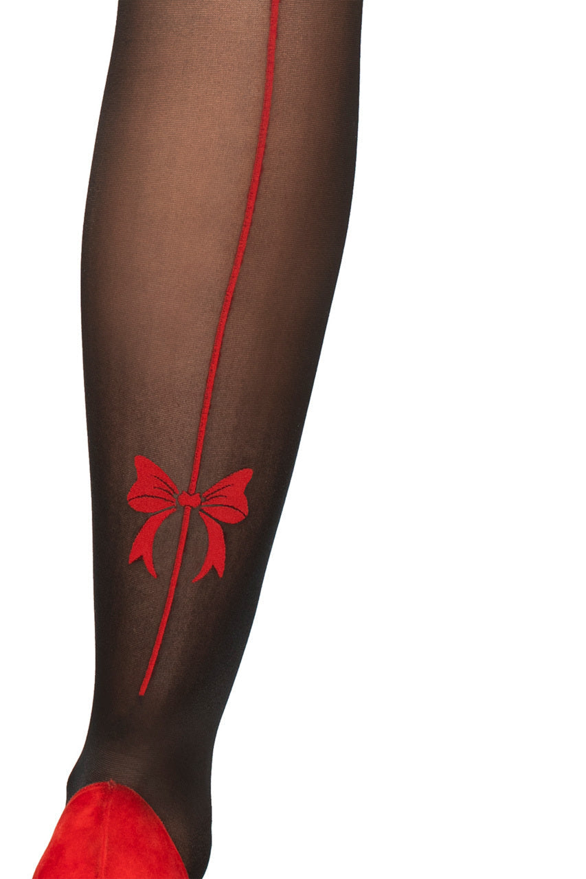 Contrast Backseam Pantyhose