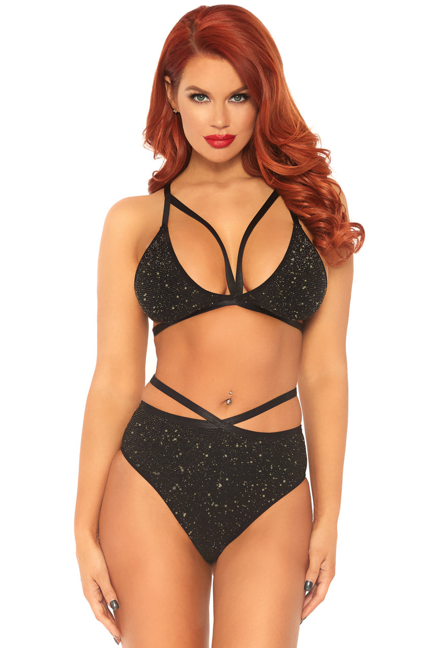 Metallic Shimmer Bra and Panty