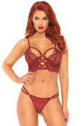 Lace Cage Bralette and Panty
