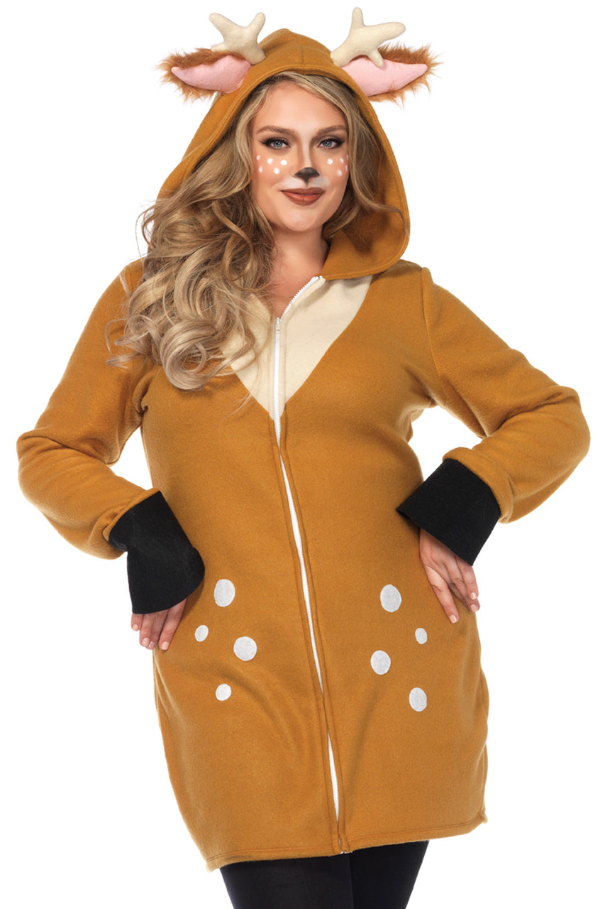 Plus Size Cozy Fawn Costume