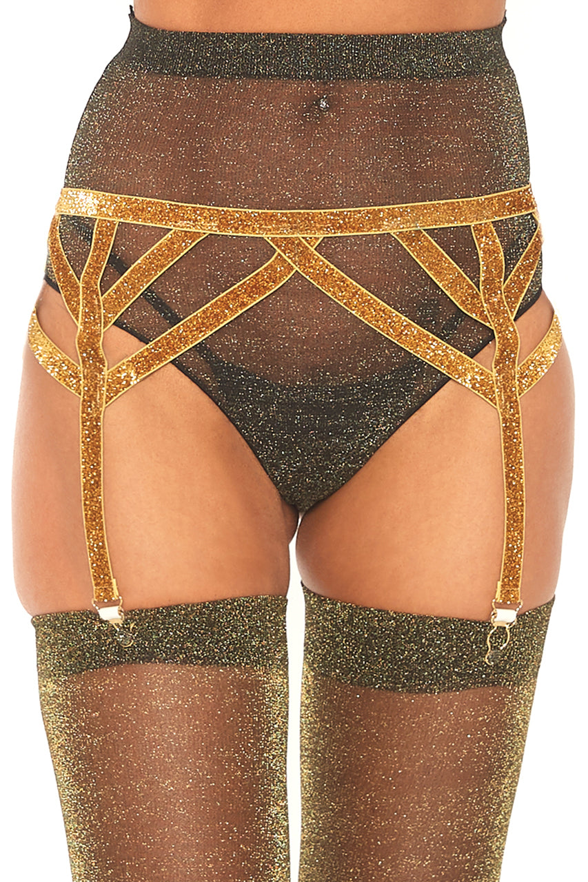 Lurex Garter Belt